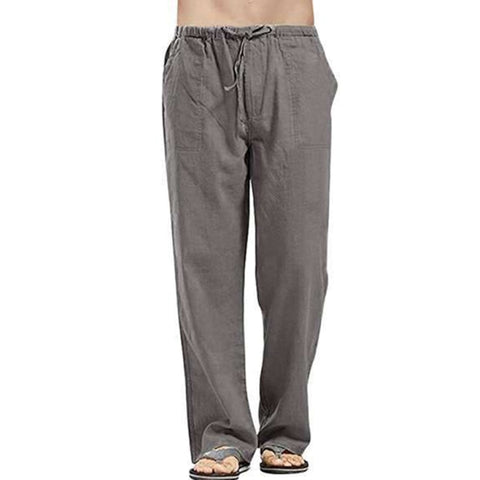 Linen Trousers for Men Wide Cargo